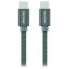 Swissten Datenkabel Textil USB-C / USB-C 1,2 M Grau