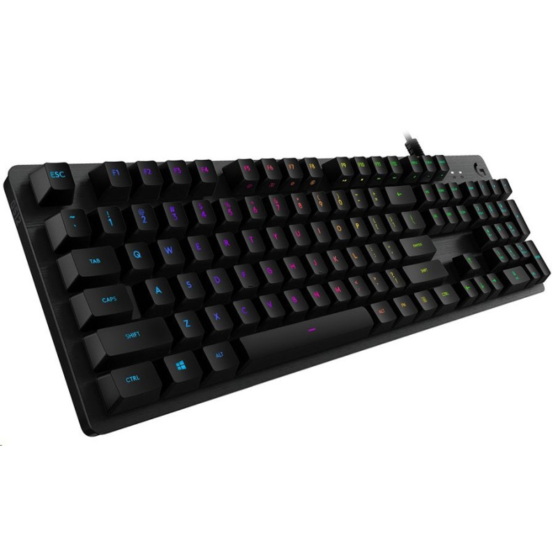 Logitech G512 CARBON LIGHTSYNC RGB Mechanical Gaming Keyboard with GX Brown switches-CARBON-US INT'L-USB