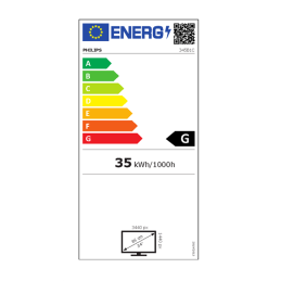 Philips 345B1C/00 34" VA LED 3440x1440 50 000 000:1 5ms 300cd HDMI DP repro černý