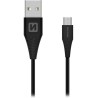 Swissten Datenkabel USB / Micro USB 1,5 M Schwarz (9Mm)