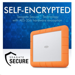 LaCie HDD Externí Rugged RAID Shuttle 2.5" 8TB - USB-C, Oranžová