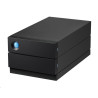 LaCie HDD Externí 2big Dock RAID 3.5" 8TB - USB 3.2 Gen2 Type C, Černá