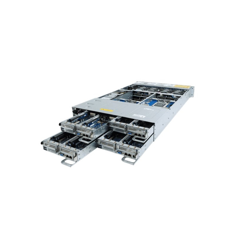 Gigabyte H242-Z10 BB, 4x (AMD EPYC 7002, 8x DIMM, 2x 1Gb (Intel I350-AM2) +OCP, 1x U.2, 2x M.2, 2x PCIe, IPMI)