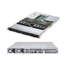 SUPERMICRO 1U AMD Ultra server 2x 7742, 16x 8GB DDR4-3200, 4x 1Gb, IPMI