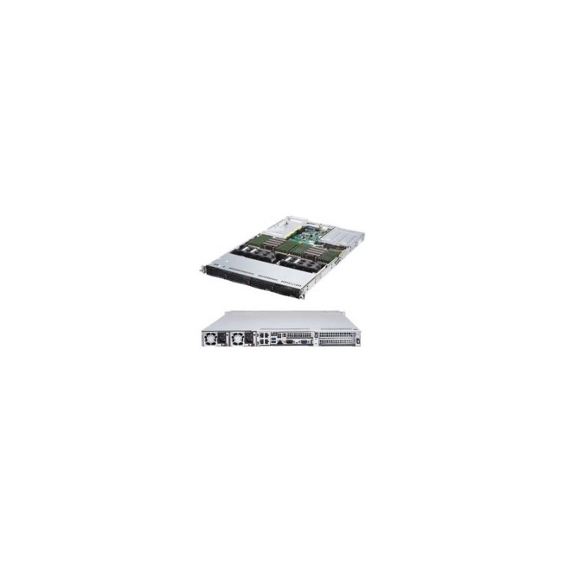 SUPERMICRO 1U AMD Ultra server 2x 7742, 16x 8GB DDR4-3200, 4x 1Gb, IPMI