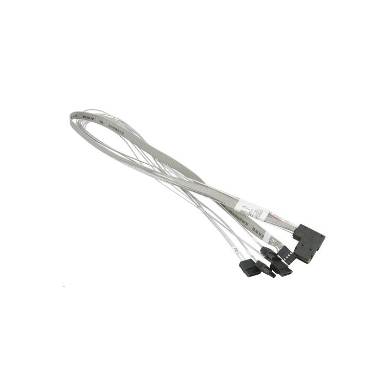 Supermicro MiniSAS to 4 SATA 55/55/55/55cm with Sideband Cable