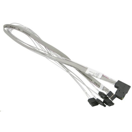 Supermicro MiniSAS to 4 SATA 55/55/55/55cm with Sideband Cable