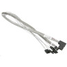 Supermicro MiniSAS to 4 SATA 55/55/55/55cm with Sideband Cable