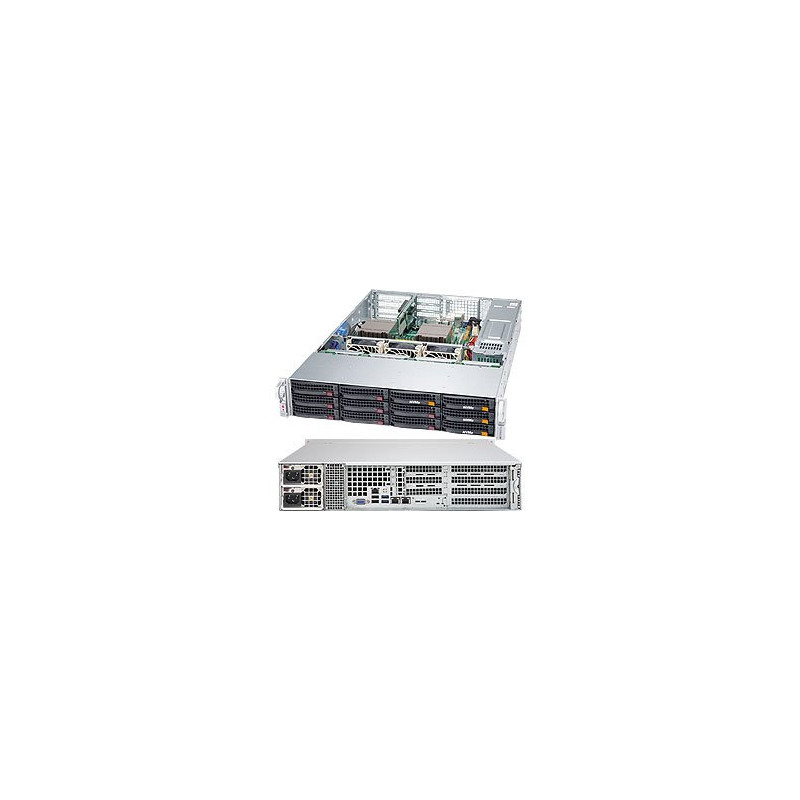 SUPERMICRO 2U chassis 8xSAS3 12Gbps+4x(NVMe nebo SAS3), 2x1200W, WIO