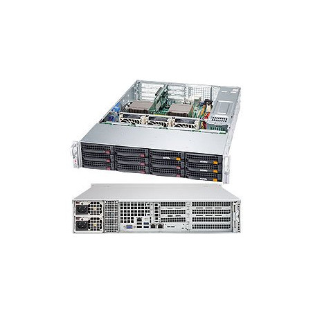 SUPERMICRO 2U chassis 8xSAS3 12Gbps+4x(NVMe nebo SAS3), 2x1200W, WIO
