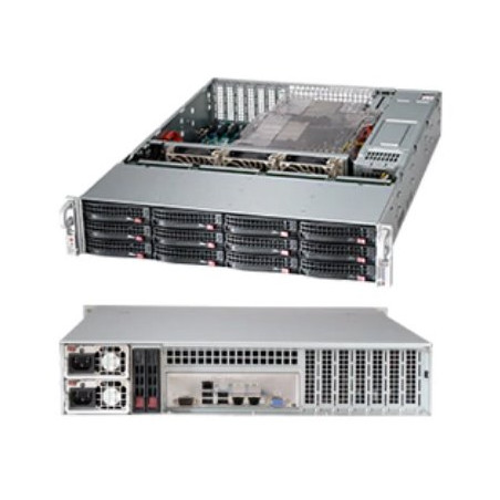 SUPERMICRO 2U chassis 8xSAS3 12Gbps+4x(NVMe nebo SAS3), 2x1200W(tit.)