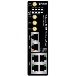 Planet IoT/M2M průmyslová brána, 1xWAN+3xLAN 1Gb, 2xLTE, WiFi ac, GPS, 3xCOM, I/O, DIN, IP30, -36/+75C, 9-36VDC