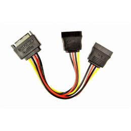 Gembird kabel - splitter napájení, SATA M na 2 x SATA F, 0.15 m