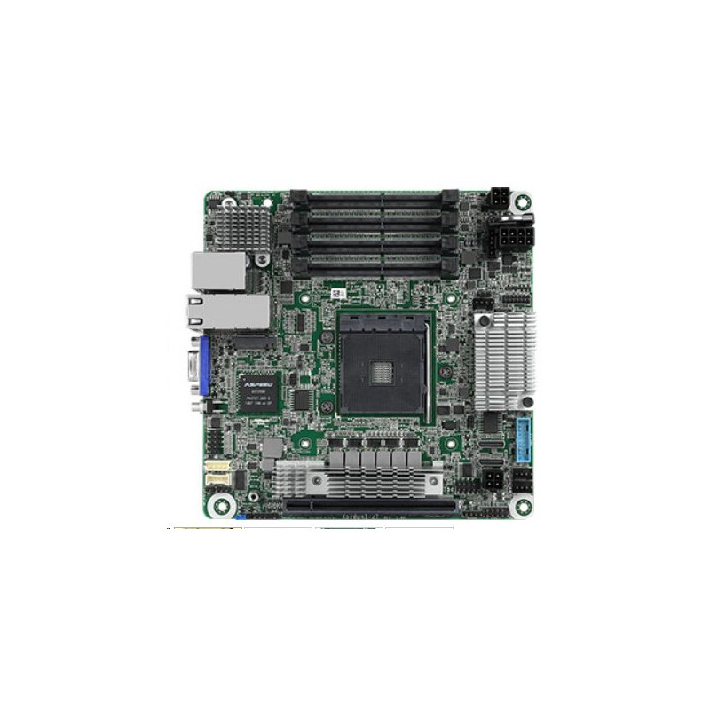 ASRock Rack X570D4I-2T - AM4, X570, 4xDDR4 ECC/nonECC SO-DIMM, 9x SATA, 1xM.2, 1x PCIe, 2x10GB Lan, IPMI