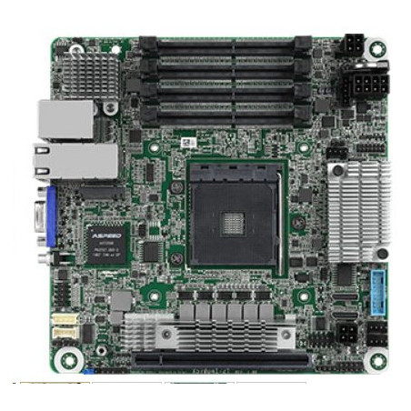 ASRock Rack X570D4I-2T - AM4, X570, 4xDDR4 ECC/nonECC SO-DIMM, 9x SATA, 1xM.2, 1x PCIe, 2x10GB Lan, IPMI