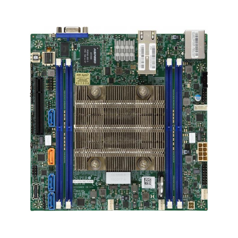 SUPERMICRO mini-ITX MB Xeon D-2123IT (4C/8T), 4x DDR4 ECC rDIMM,8xSATA1x PCI-E 3.0 x8, 2x10GbE LAN,IPMI