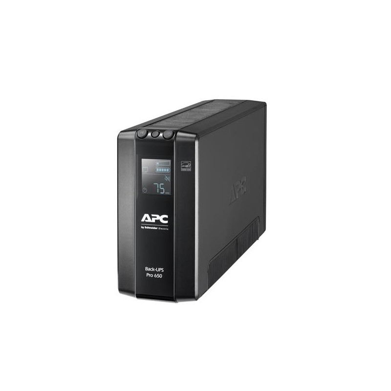APC Back UPS Pro 650VA, 6 Outlets, AVR, LCD Interface