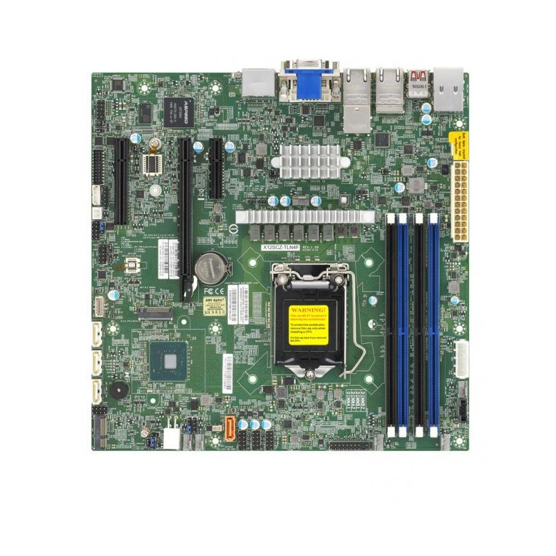 SUPERMICRO MB LGA1200 1U(Xeon W-12xx, core), W480,4xDDR4,4xSATA3,M.2,3xPCIe3.0 (16/4/4),2xDP,DVI,Audio,2x10Gb+2x1Gb,IPMI