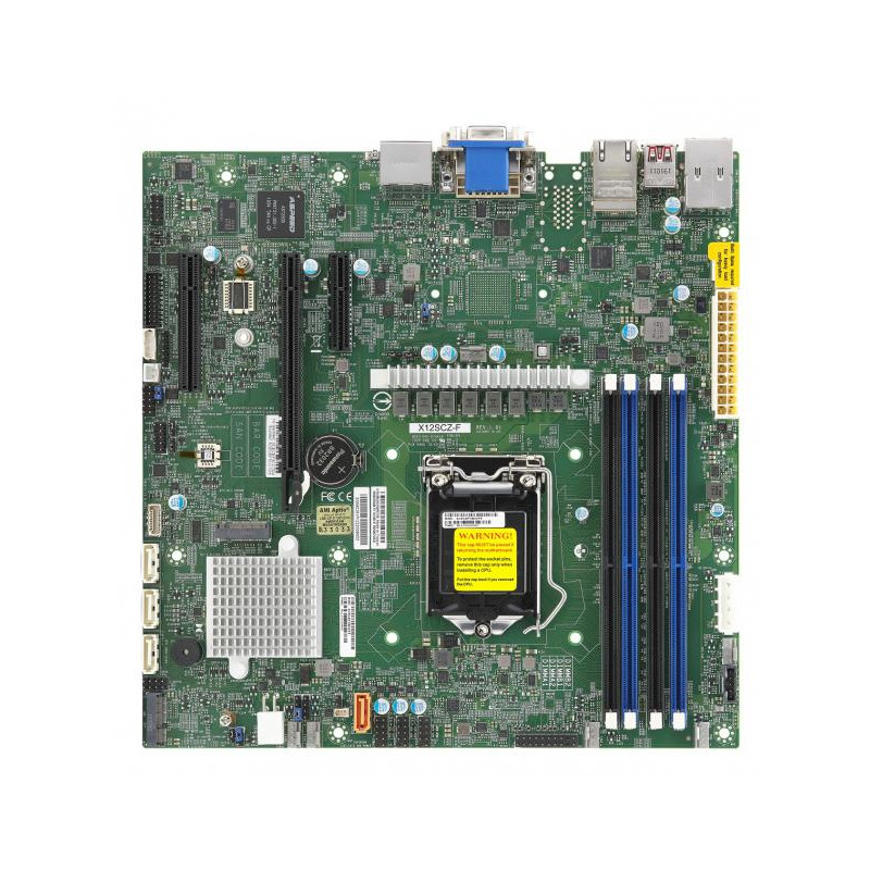 SUPERMICRO MB LGA1200 1U(Xeon W-12xx, core), W480,4xDDR4,4xSATA3,M.2,3xPCIe3.0 (16/4/4),2xDP,DVI,Audio,2x1Gb,IPMI