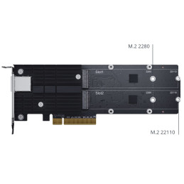 Synology E10M20-T1 Karta kombinovaného adaptéru M.2 SSD a 10GbE zvyšuje výkon - záruka 5let