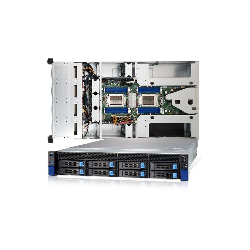 TYAN Transport HX 2U 4GPU server 2x SP3, 16x DDR4 ECC R, 8x.3,5 SATA/NMVe 2x 1600W (plat.), 2x 10Gb LAN, IPMI