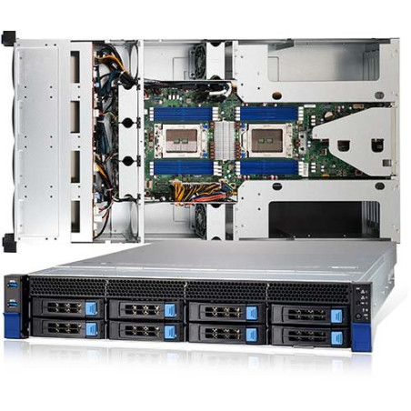 TYAN Transport HX 2U 4GPU server 2x SP3, 16x DDR4 ECC R, 8x.3,5 SATA/NMVe 2x 1600W (plat.), 2x 10Gb LAN, IPMI