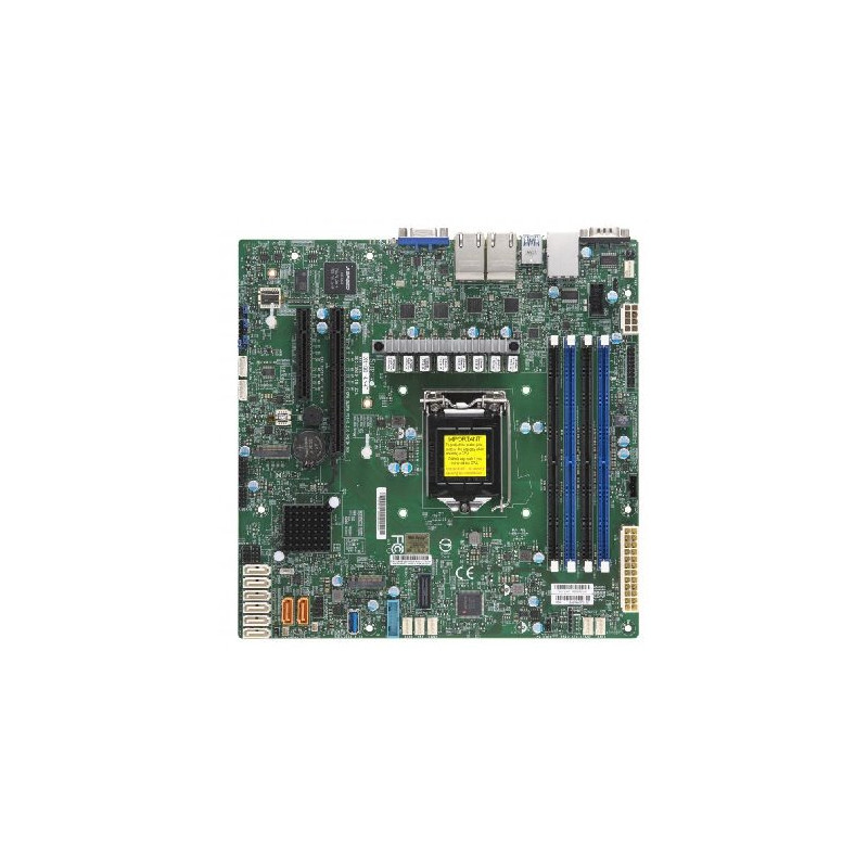 SUPERMICRO MB 1xLGA1151 (Xeon E3-21xx,i3), C246, 4xDDR4, 8xSATA3, 2x M.2, 2xPCIe3.0 x8, VGA, 4x LAN, IPMI