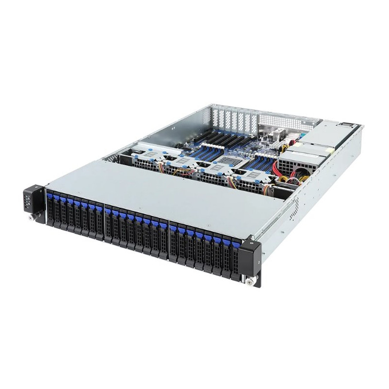 Gigabyte server R271-Z31 1xSP3 (AMD Epyc 7001), 16x DDR4 DIMM, 16(24)x 2,5, M.2, 2x 10GbE SFP+, IPMI, 2x 800W plat