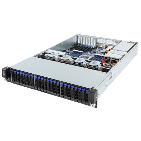 Gigabyte server R271-Z31 1xSP3 (AMD Epyc 7001), 16x DDR4 DIMM, 16(24)x 2,5, M.2, 2x 10GbE SFP+, IPMI, 2x 800W plat