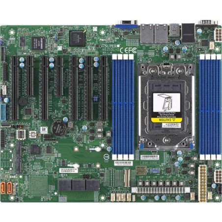 SUPERMICRO MB 1xSP3 (Epyc 7002 SoC), 8x DDR4, 16x SATA3 nebo 8x SATA+2x NVMe, 2x M.2, PCIe 4.0 (5 x16, 2 x8), 2x1Gb,IPMI