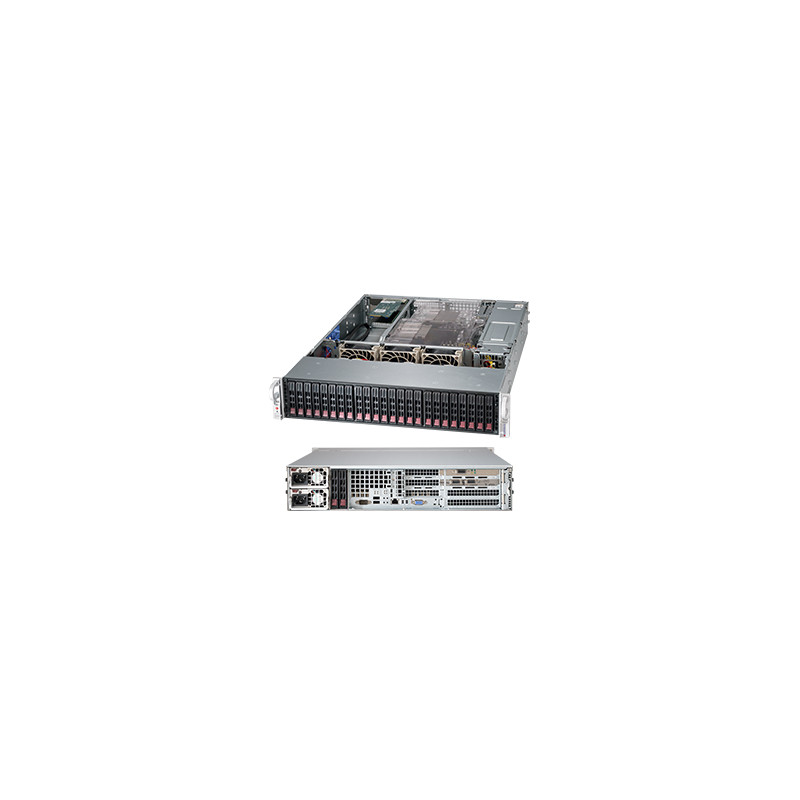 SUPERMICRO 2U chassis 24x 2,5" HS SAS/SATA (6x SFF 8087), 2x920W, WIO