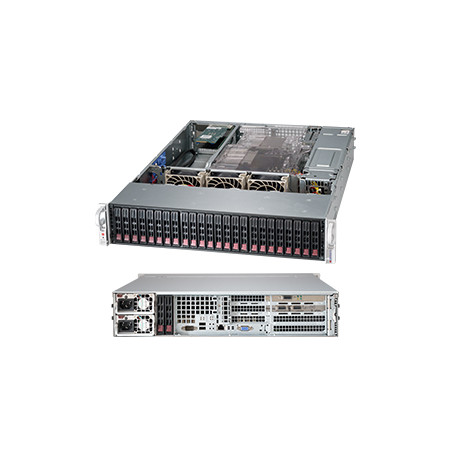SUPERMICRO 2U chassis 24x 2,5" HS SAS/SATA (6x SFF 8087), 2x920W, WIO