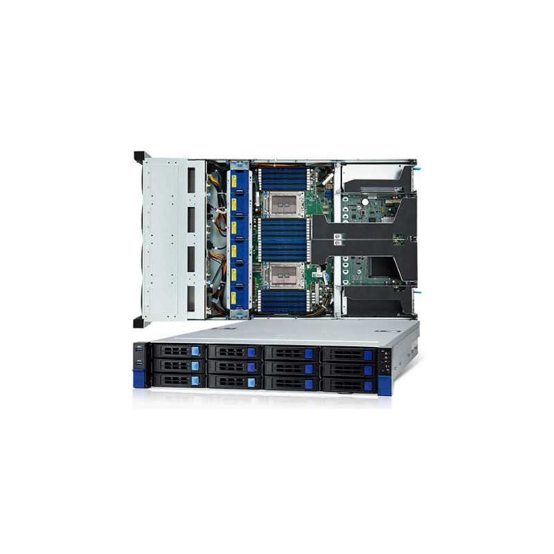 TYAN Transport HX 2U HPC server 2x SP3, 32x DDR4 ECC R, 8x.3,5 SATA + 4xNVMe, 2x 1600W (plat.), 2x 10Gb LAN, IPMI