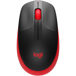 Logitech M190 Full-size wireless mouse - RED - EMEA
