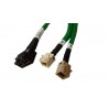 Broadcom LSI internal U.2 Enabler cable 1.0 m Mini-SAS HD (SFF-8643) x8 to 2x Mini-SAS HD (SFF-8643) white, CMS