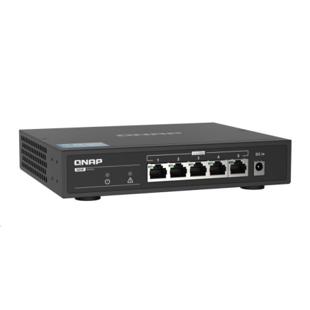 QNAP 2,5GbE switch QSW-1105-5T (5x 2,5GbE port, pasivní chlazení, podpora 100M/ 1G/ 2,5G)