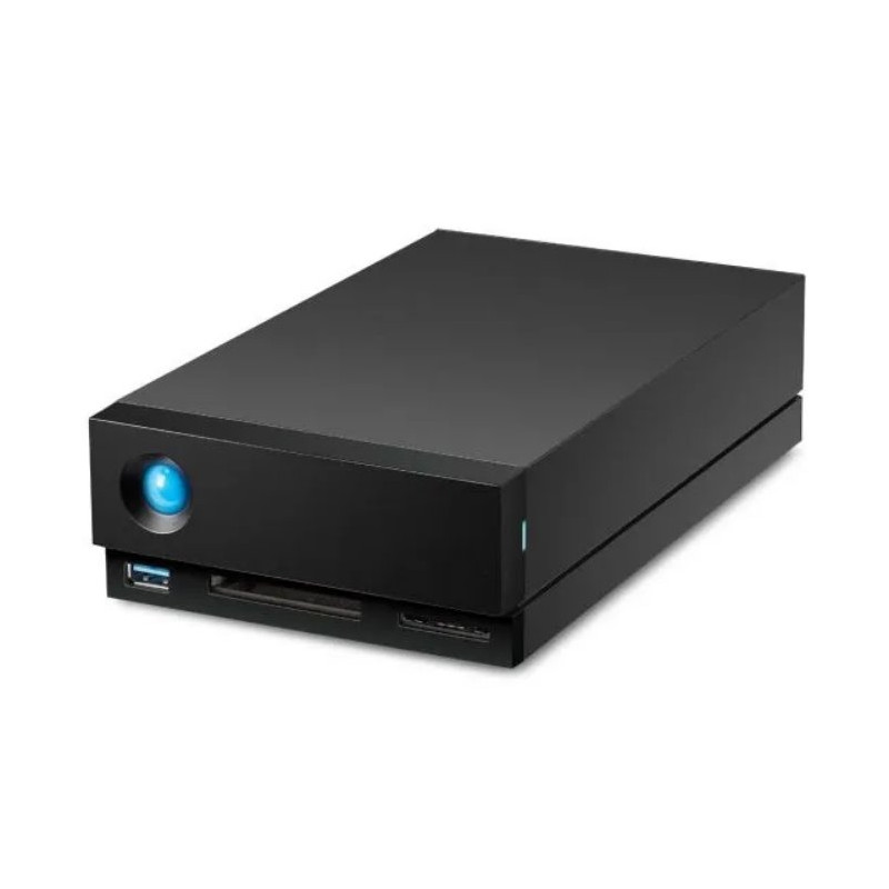 LaCie HDD Externí 1big Dock 3.5" 10TB - USB 3.0/Thunderbolt 3/SD card slot, Černá