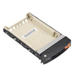 SUPERMICRO Black Gen-3 2.5" NVMe drive tray. Orange tab with lock