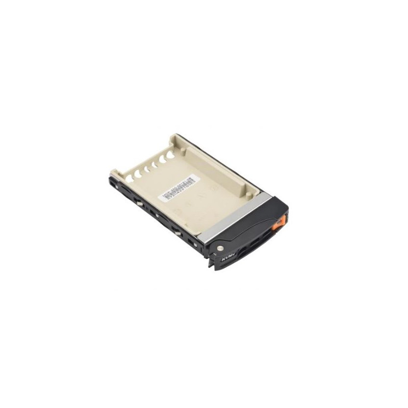 SUPERMICRO Black Gen-3 2.5" NVMe drive tray. Orange tab with lock