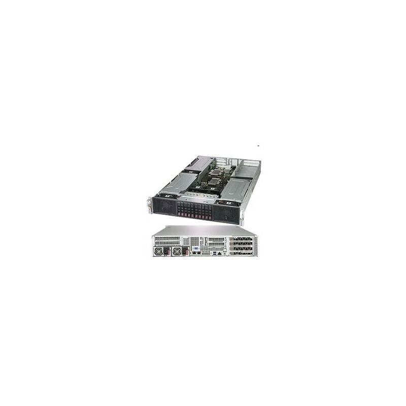 SUPERMICRO 2U GPU server 2x LGA3647, iC621, 6x GPU, 16x DDR4 ECC R, 8x SATA 2,5", SIOM, 2x 2000W, IPMI