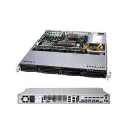 SUPERMICRO 1U chassis 4x 3,5" HS SAS/SATA, 505W (Platinum)