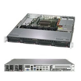 SUPERMICRO 1U server 1xLGA1151 (8/9g), iC236, 4x DDR4 ECC, 4x 3.5" HS SATA3, 2x400W, IPMI