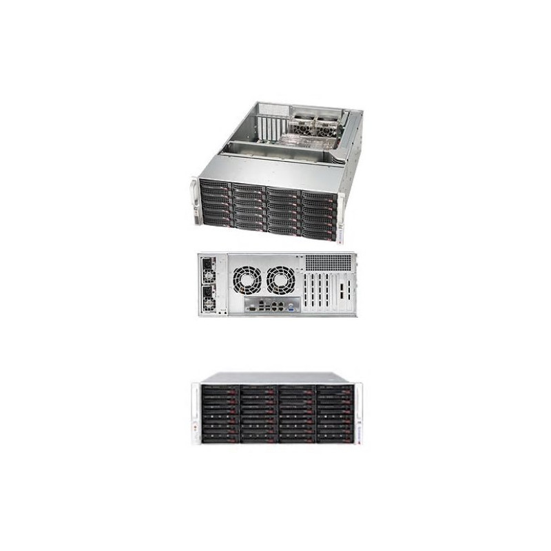 SUPERMICRO 4U chassis 24x 3,5" HS SAS/SATA (6x SFF 8087)+2x2,5" volitelný ,2x920W (80PLUS Platinum)