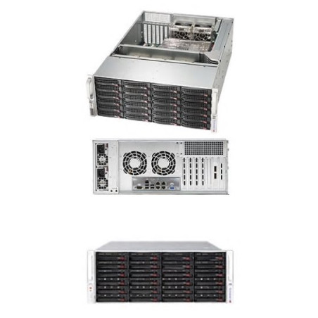 SUPERMICRO 4U chassis 24x 3,5" HS SAS/SATA (6x SFF 8087)+2x2,5" volitelný ,2x920W (80PLUS Platinum)