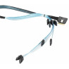 SUPERMICRO int. SlimlineSAS x8 SFF-8654 left angle to 8x SATA ,INT, 4x50,2x60,2x70cm