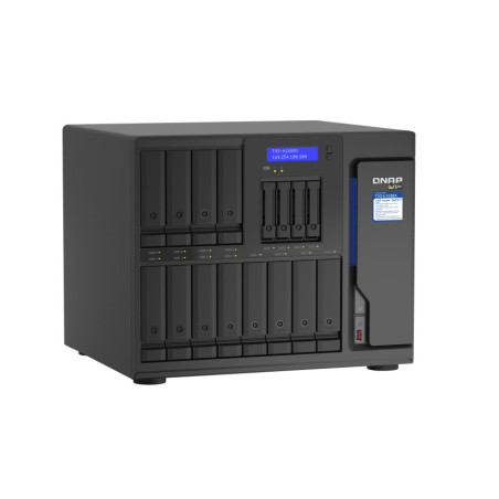 QNAP TVS-h1688X-W1250-32G (Xeon 3,3GHz, ZFS, 32GB ECC RAM, 12x 3,5"+ 4x 2,5", 2x M.2 NVMe, 4x2,5GbE)