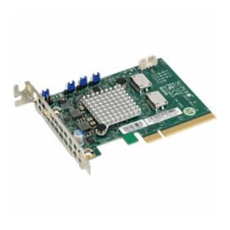 Supermicro dual-Port Gen-3 Internal NVMe Host Bus Adapter / retimer (2x Oculink)