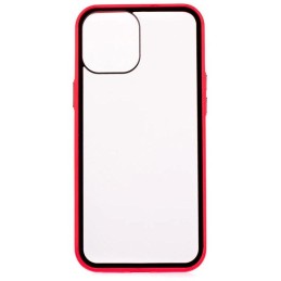 COLORWAY Smart Clear Case/ Apple iPhone 12 Pro Max/ Červený