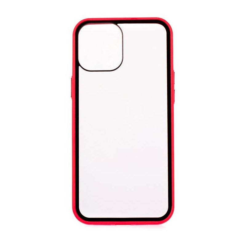 COLORWAY Smart Clear Case/ Apple iPhone 12 Pro Max/ Červený