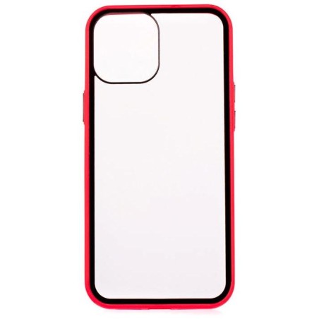 COLORWAY Smart Clear Case/ Apple iPhone 12 Pro Max/ Červený